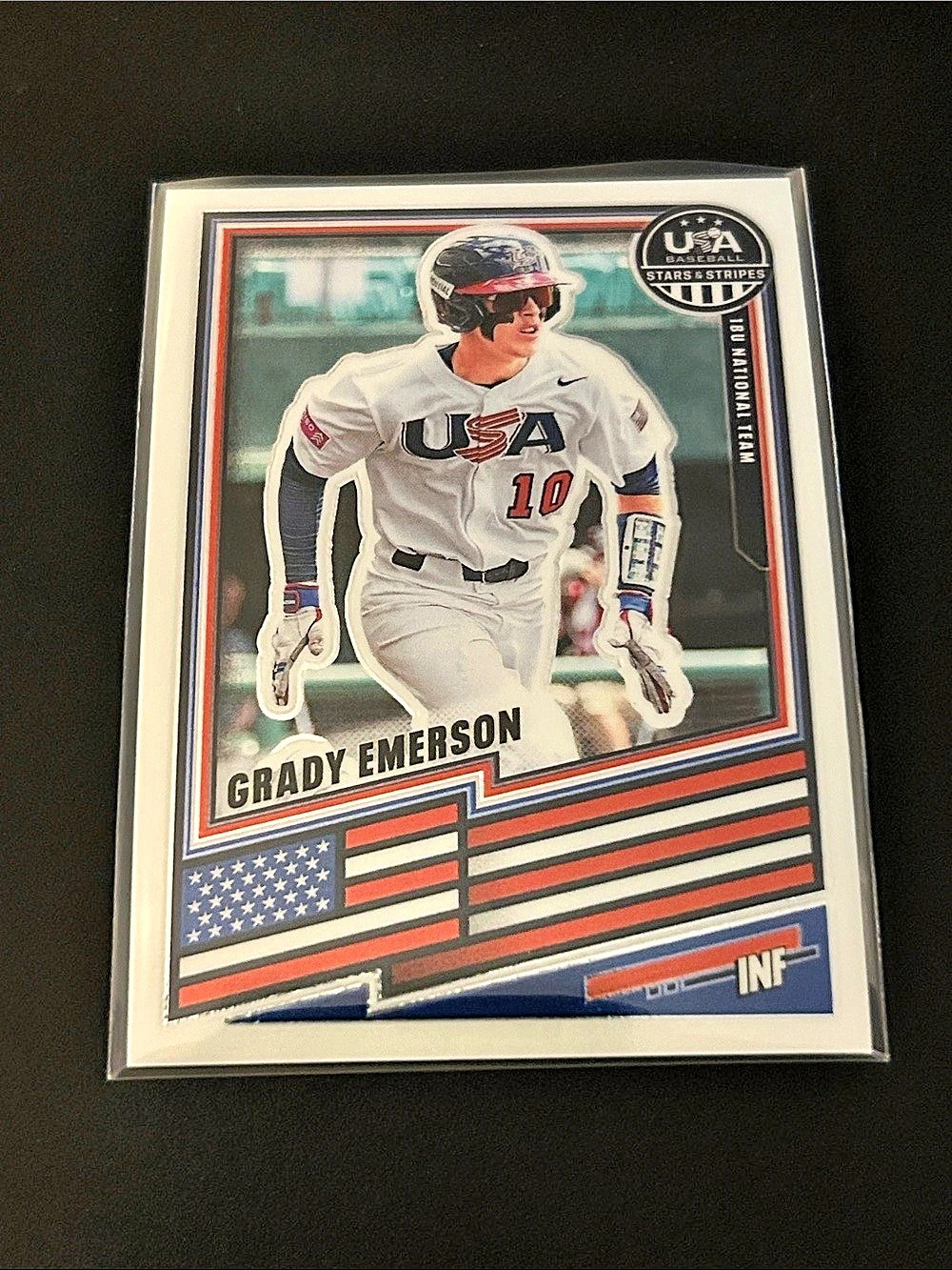 Panini 2026 Stars & Stripes Prizm Grady Emerson USA 18U #155 Baseball